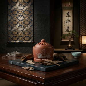 Set Trầm Miếng Thô & Lư Xông Điện Thủy Trầm – Hương Thơm Tinh Túy Từ Trầm Vi Sinh Sạch Tự Nhiên