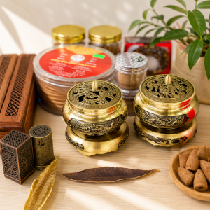 Lư xông trầm hương bằng đồng